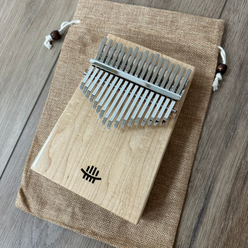 17-key kalimba in maple wood