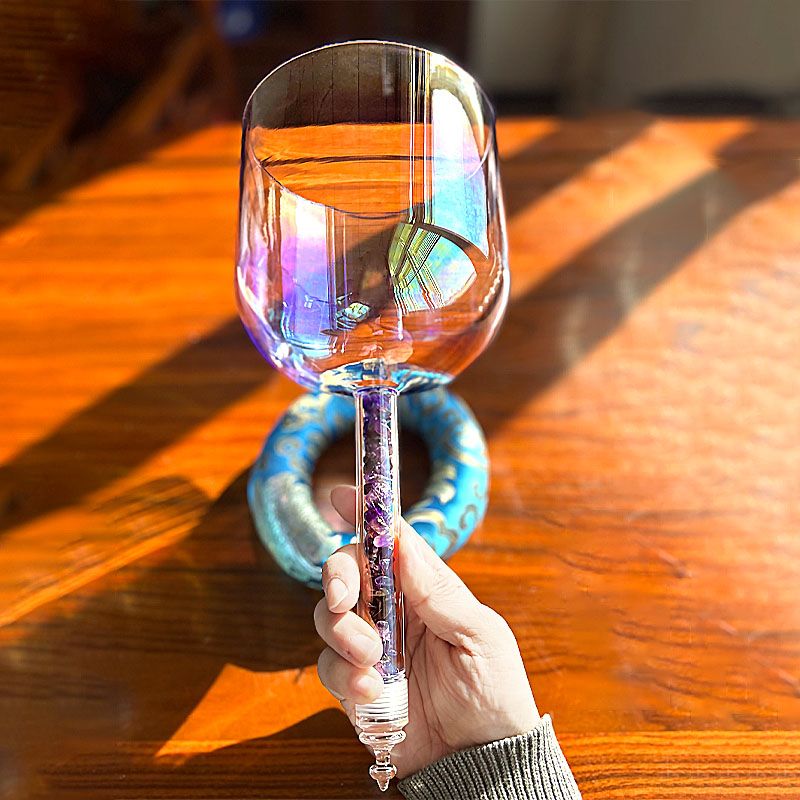 Third eye alchemy bowl infused with amethyst crystals in 432Hz (pre- order)