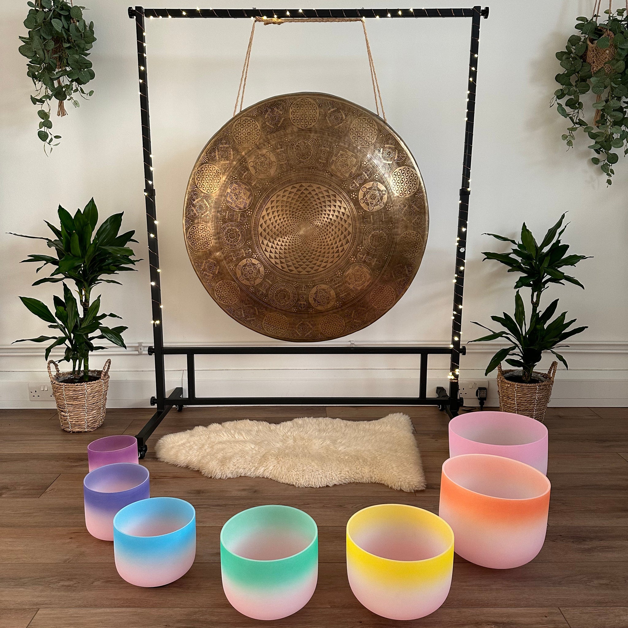 Frosted Quartz Singing Bowls