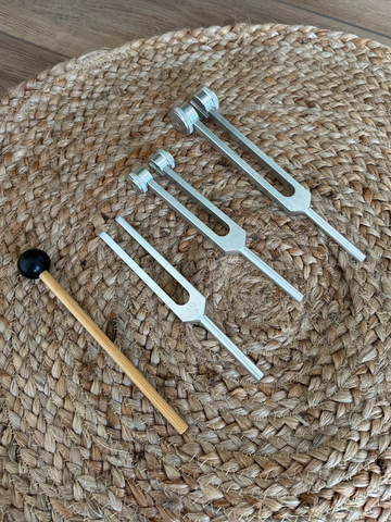 Silver Tuning Fork Set of 3