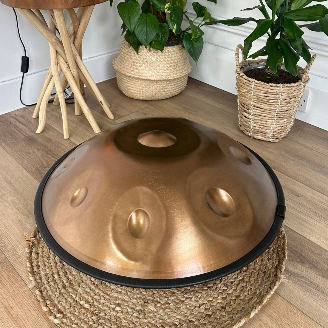 bronzed handpan