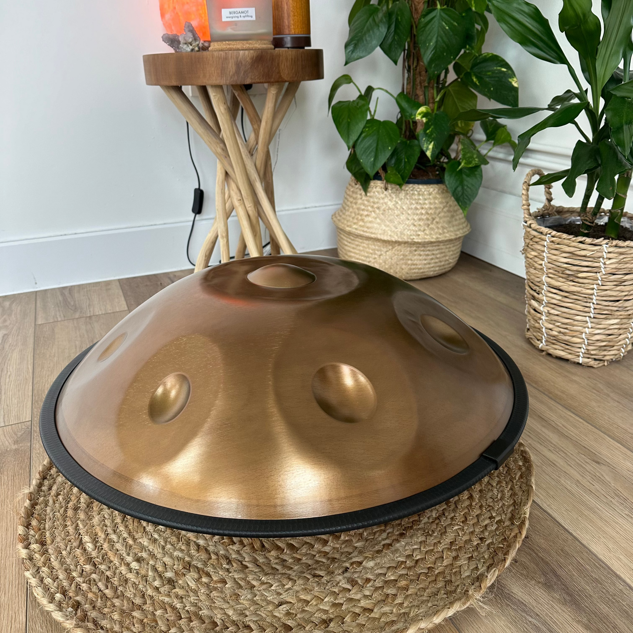 bronzed handpan