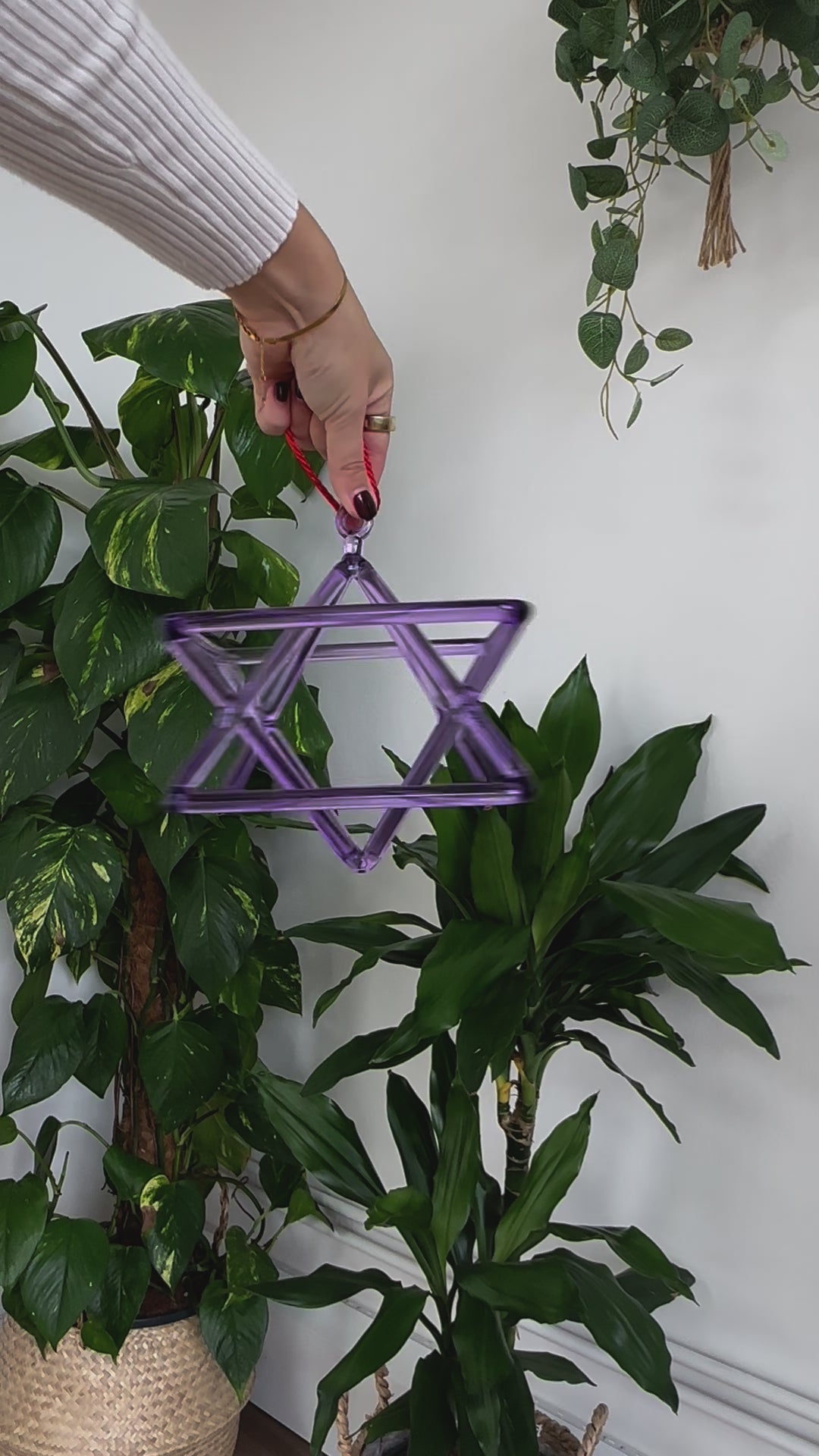 Purple third eye merkaba singing pyramid